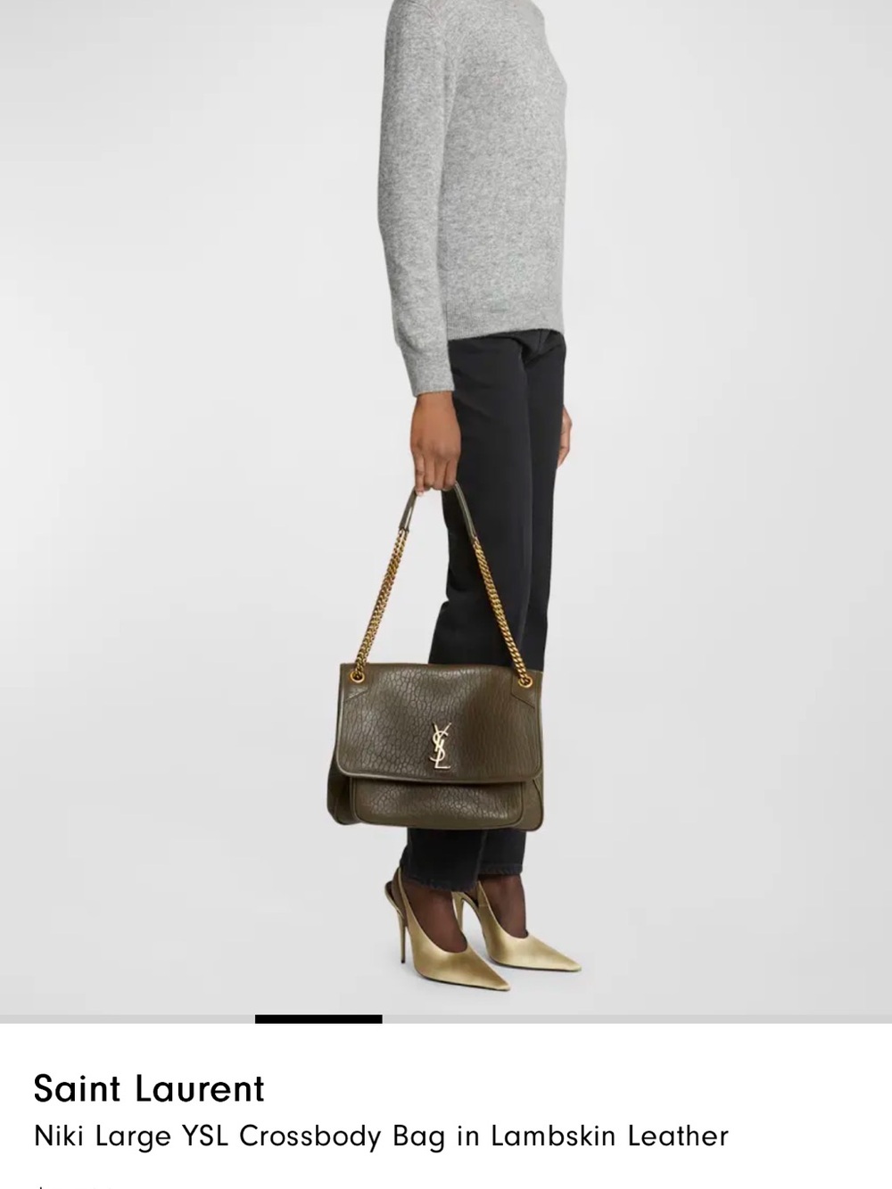 Saint Laurent Niki Large Shoulder Bag with Gold Hardware - Picture 2 of 4